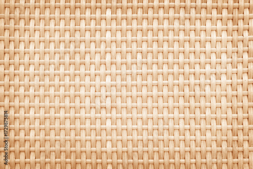 Woven plastic texture background looks like woven bamboo.