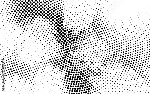 abstract halftone background, Abstract halftone dots pattern texture vector design, a seamless black and white circle illustration for modern geometric art wallpaper backdrop
