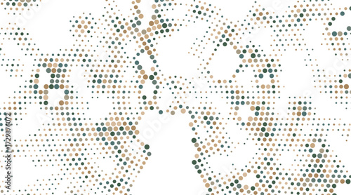 a green and white pattern with grunge , Abstract black halftone dot pattern vector texture design illustration for seamless geometric wallpaper background
