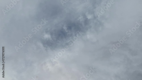 Blue Sky White Clouds Timelapse in Front Of The Sun During The Day