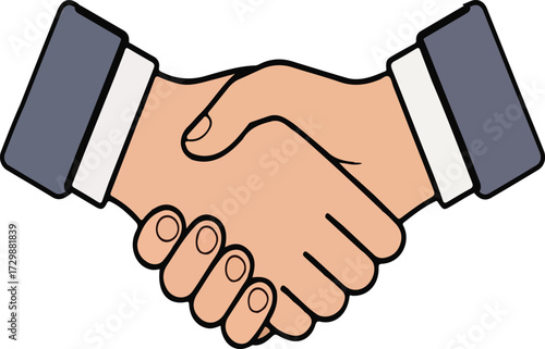 Handshake between two businessmen