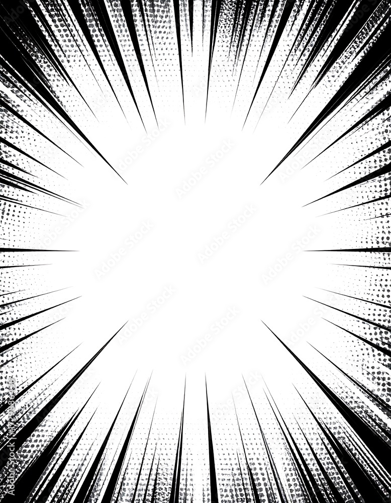 Obraz premium Abstract radial burst graphic