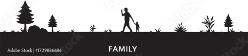 Silhouette of a person planting a new tree sapling in a field, a concept for growth, future, and environmental conservation
