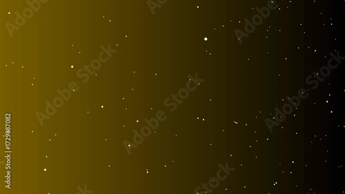  Golden sparkles bubbles champagne particles stars on black background. New Year holiday concept.