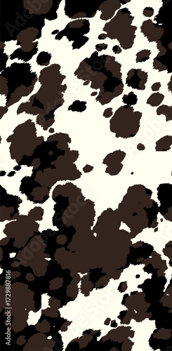 pattern cow, buffalo or wild cowboy horse leather natural print animal skin. Realistic cow fur seamless skin pattern