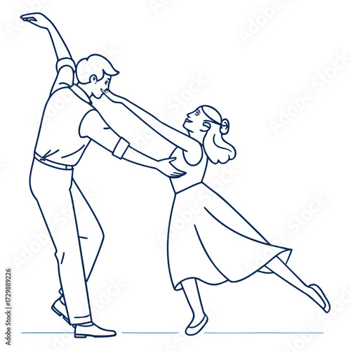 dancing couple dancing tango