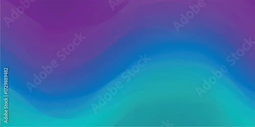 Abstract gradient background with purple blue and green color transition blend