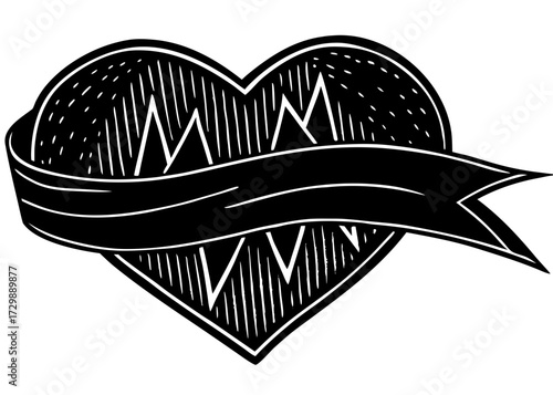 Breast Cancer Awareness Ribbon Silhouette, Pink Support SVG, PNG