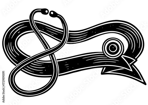 Breast Cancer Awareness Ribbon Silhouette, Pink Support SVG, PNG