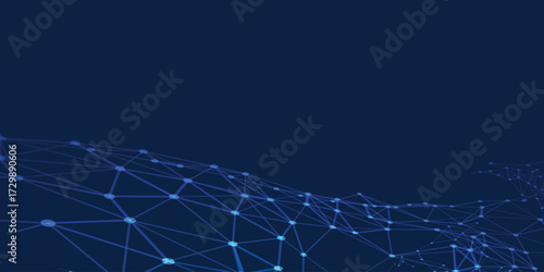 Abstract deep blue nebula swirl with sparkling stars and cosmic dust isolated on blue background