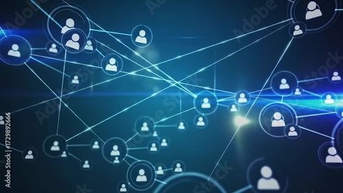 Network Connection: Social Media, Communication, and Global Connectivity Concept