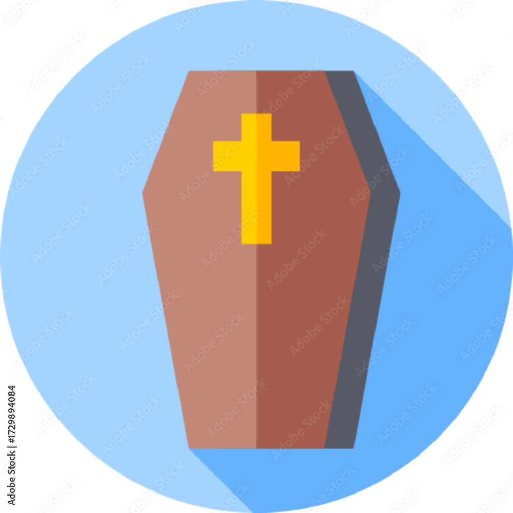 Fototapeta premium Coffin Funeral Icon