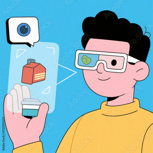 AI glasses recognizing objects in real time
