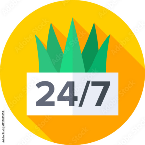 24 Hours Support Icon