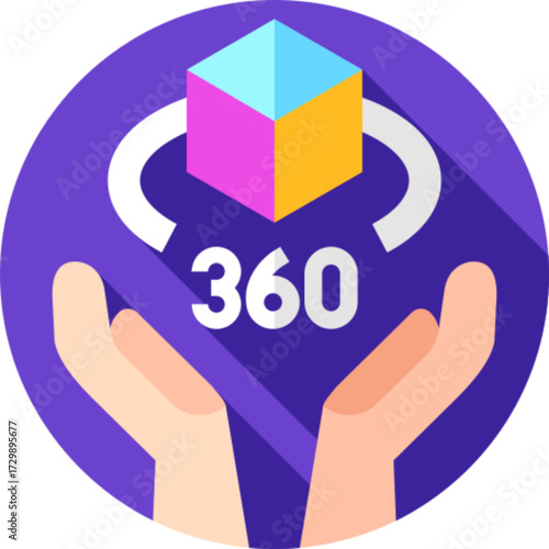 360 Degrees View Icon