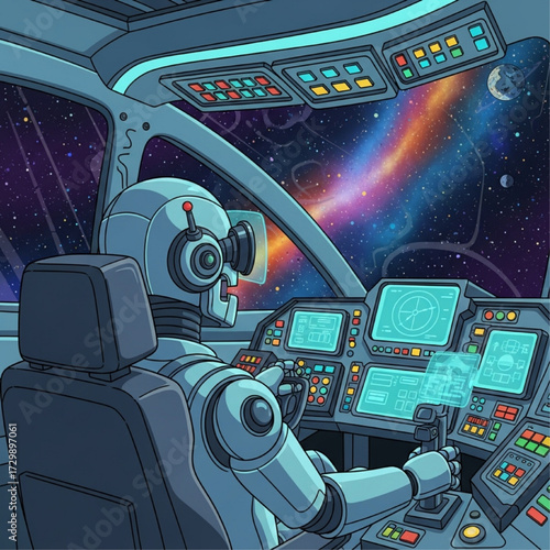 robot_pilot_spaceship_cartoon