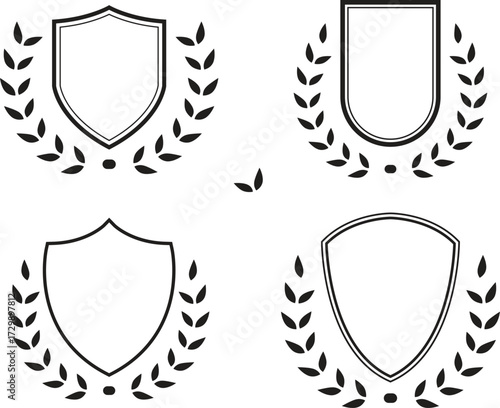 Heraldic Elements Set - Illustration
