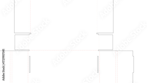 Corrugated Cardboard Box 30x30x6cm DXF Vector File