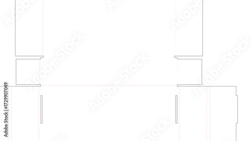 Corrugated Cardboard Box 35x35x6cm DXF Vector File