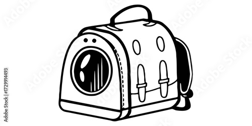 Pet carrier backpack travel bag for cats and dogs portable breathable space capsule carrier pet product
