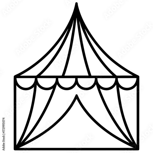 circus tent vector illustration