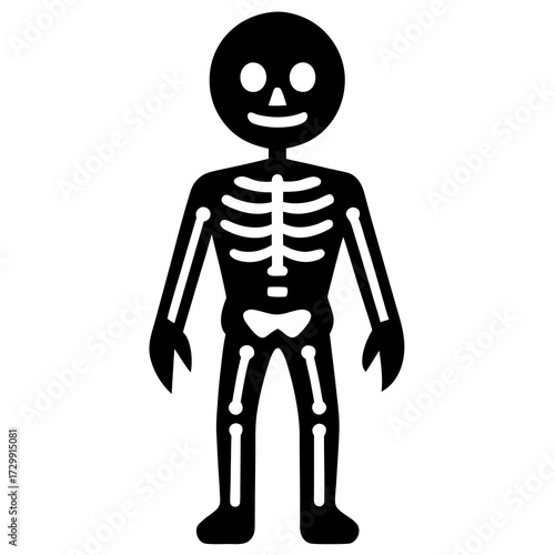 3d render of a human skull with bones