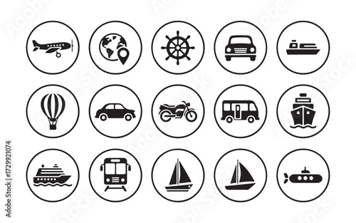 Transport Icons - Timeless Graphic Collection