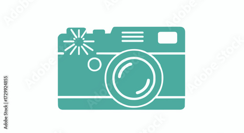 Teal camera icon