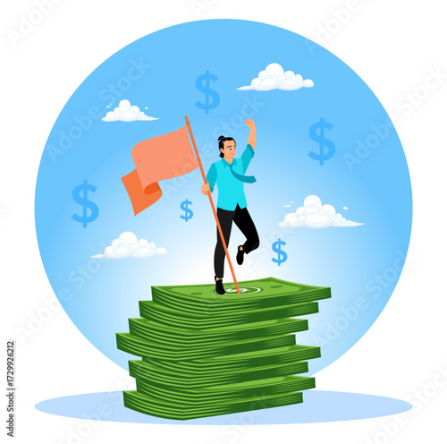 Successful entrepreneurs achieve financial freedom and income targets.