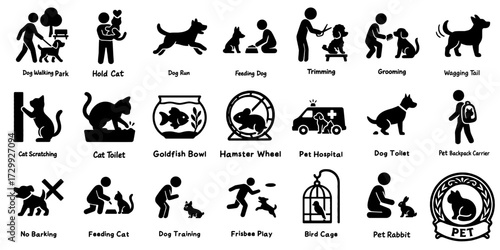動物シルエットピクトグラム、Animal Silhouette Pictograms