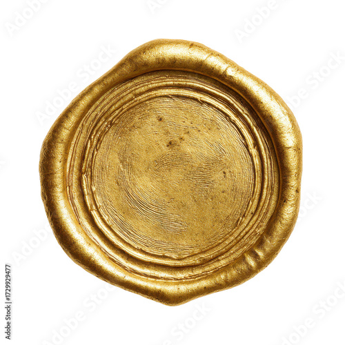 gold wax seal png circular seal png impression stamp png wax emblem png transparent background image