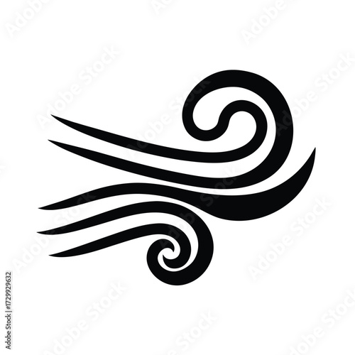 Blowing Wind Motion Icon
