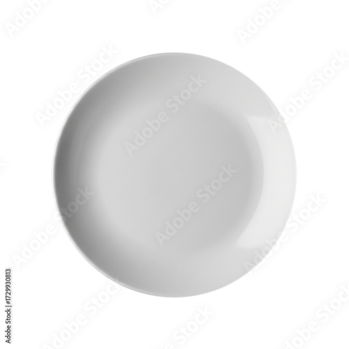 white plate isolated on white