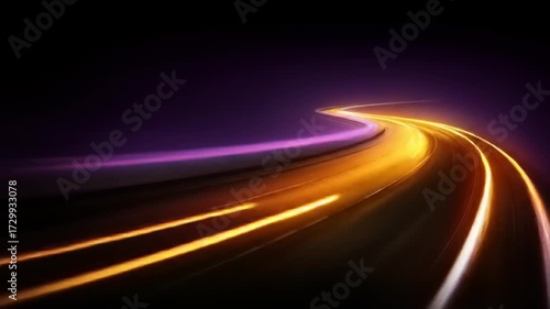 Dynamic, swirling lines of vibrant light create a captivating visual effect.