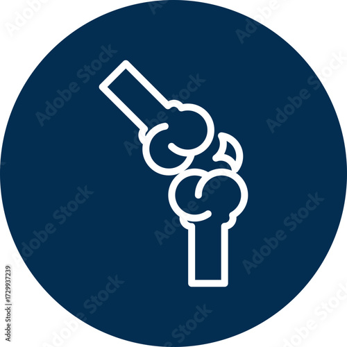 Joint icon for human body, business, medical, clinic, website, application, printing, document, poster design, etc