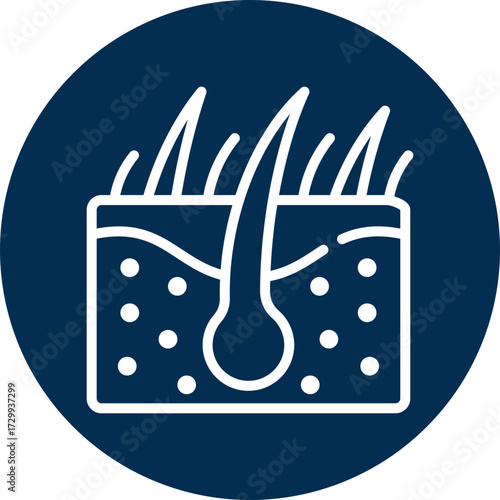 Skin icon for human body, business, medical, clinic, website, application, printing, document, poster design, etc
