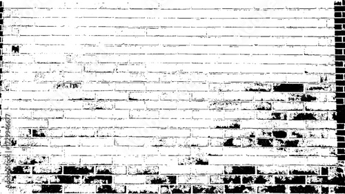 Old black and white grunge background. Abstract monochrome vintage texture. Pattern of stains, cracks, scratches