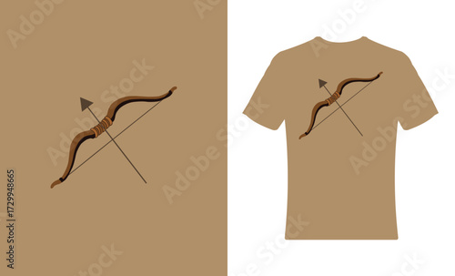Bow and Arrow t shirt design