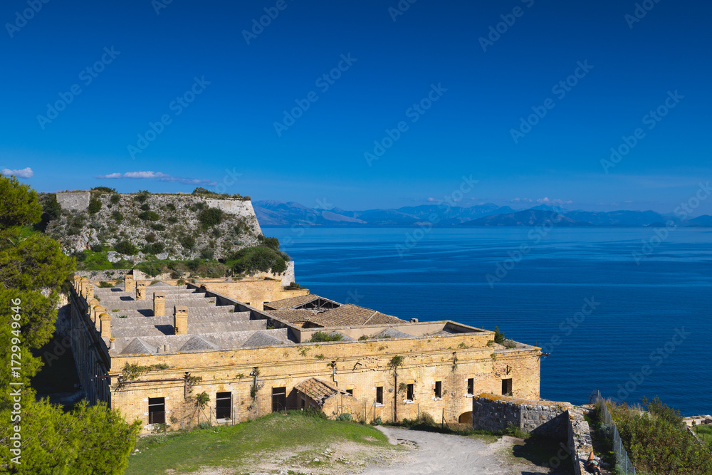 Fototapeta premium The Old Fortress of Corfu is a Venetian fortress in the city of Corfu.
