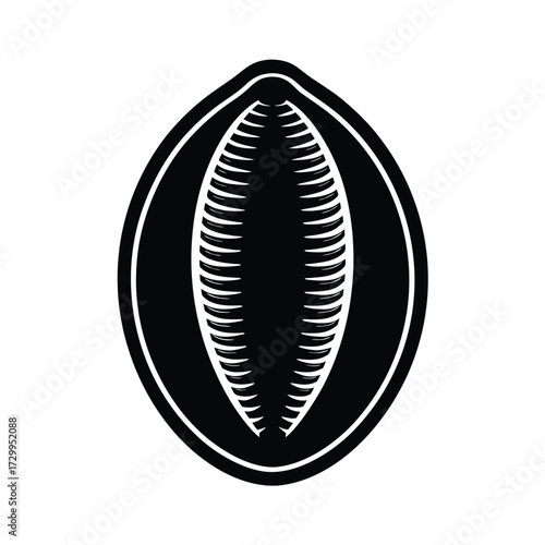 Cowrie Shell Glossy Background Icon