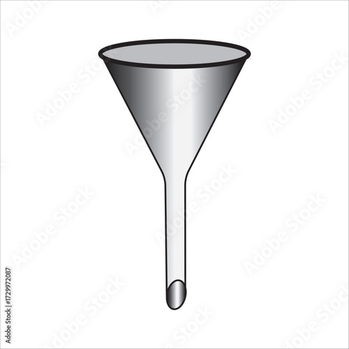 Laboratory glass funnel icon