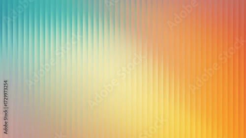 Soft Orange Yellow Teal Gradient Waves – Calm Abstract Motion Background for Relaxation