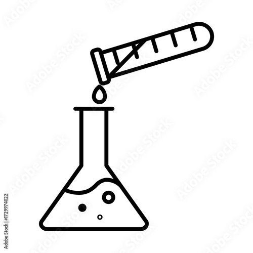 experiment line icon