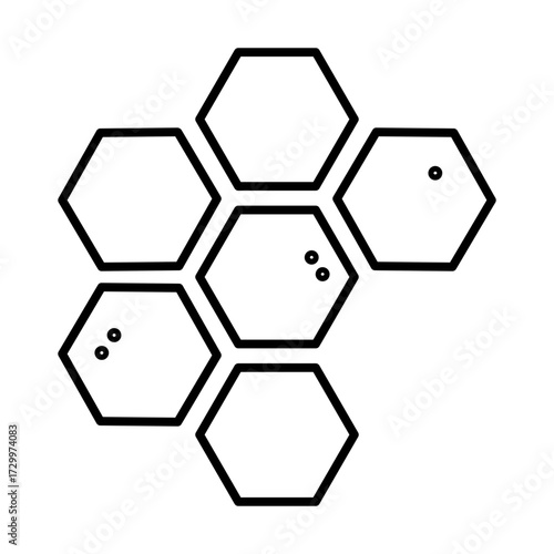 molecule line icon