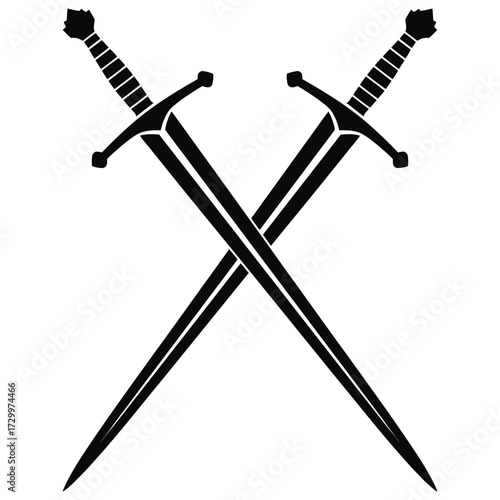 two crossed swords