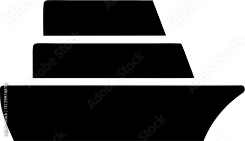 Boat Silhouette Vector | Ship, Sailing, Nautical, Marine, Sea Travel Design