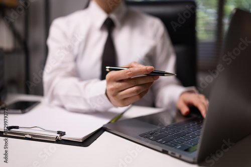 Female lawyer in office, Corporate lawyer at workspace, Attorney with legal books and gavel,