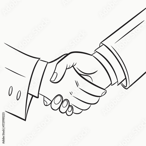 handshake vector illustration