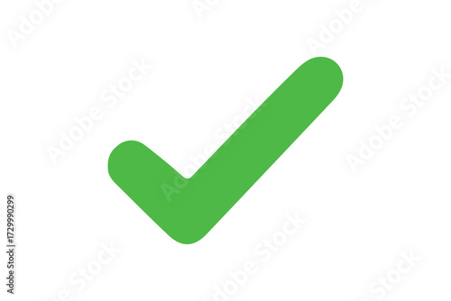 Green check mark icon vector transparent background