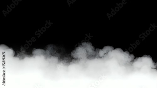 Ethereal white smoke drifting against a dark backdrop perfect for dramatic effects and atmospheric visuals adding mystery and intrigue